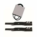 Aic Replacement Parts Belt and 2 Blades Kit Fits Toro 30 TimeMaster Mowers 20199 20200 20975 20977 KT-MOB40-0032-WITHBLADES